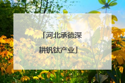 河北承德深耕钒钛产业